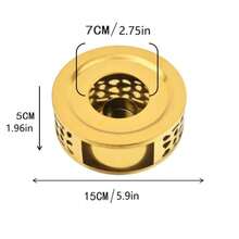 Stainless Steel Tea Warmer (Heater/Warming Stove) – Tabletop Tea Stove For Gathering & Candle-Powered Tea Warmer