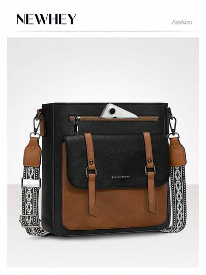 Crossbody Bag For Women, Waterproof Leather Crossbody Purses Women's Handbags Shoulder Bag, Crossbody Travel Purse