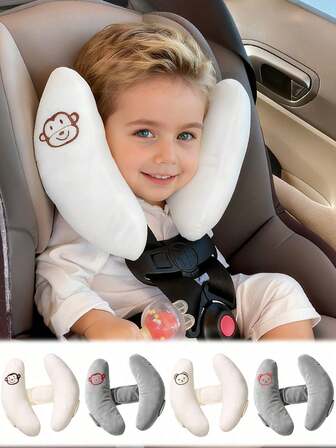 1pc Adjustable Baby Car Seat Headrest Pillow - Neck And Head Support For Infants, Child Car Safety Cushion