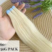 Tape In Hair Extension Human Hair Straight Invisible Tape In Human Hair Extension 2.5g/Pc 20pcs Natural Real Human Hair Tapes