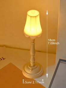 1pc Retro Mini Table Lamp, Vintage Small Night Light, Bedroom Bedside Lamp, Decorative Desk Accessory, Ideal Gift - Multicolor - View 12