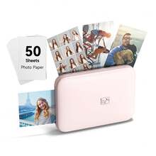 HPRT MT53 便携式高清照片打印机 - 即时无线打印 - ZINK 技术，色彩鲜艳，便于携带