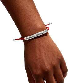 Women String Bracelets - Pink & Silver - View 4
