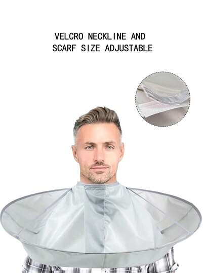1pc Foldable Hair Cutting Cape, Waterproof Hairdressing Gown With Snap Closure, Suitable For Home Hairstylists, Hairdressing Tools, Hair Products And Accessories, Essential For Salons, Back To School, And Travel