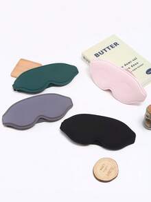 3D Contoured Sleep Mask With Adjustable Strap, Lightweight & Breathable, Unisex, Zero Eye Pressure, Molded Cup Design For Deep Eye Contour Fit, Ideal For Sleeping, Yoga, Airplane Napping, Travel, Home Use