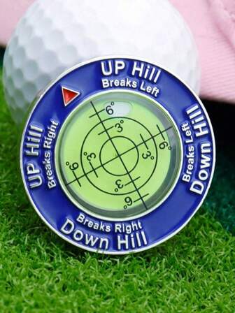 1/2pcs Slope Master Pro Golf Slope Meter, Level, Ball Marker, Golf Accessories, Double-Sided Ball Marker