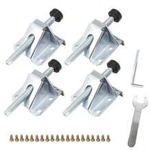 4x M10 Heavy Duty Levelling Height Adjustable Machine Furniture Feet W/ Lock Nut - Silver - View 7