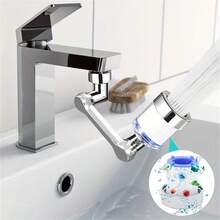 1pc 1080° Swivel Bathroom Faucet Extender With Aerated Spout And Chrome Plated Surface - Durable Plastic Non-Potable Handwashing Rinse, Modern Bathroom Accessory, Smooth Surface, Streamlined Rinsing Design, Sturdy Construction, Customizable Water Flow Control, DIY Pipe Installation - Multicolor - View 6