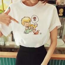 T-Shirts Women Y2K Top Girl Anime 2000s Comic Clothing - yy191-2 白色 - 查看 10