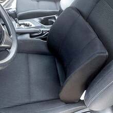 Duro-Med Relax-a-Bac, Back Support Cushion Pillow with Insert and Strap to Properly Align Spine and Ease Lower Back Pain, Gray(Negro) - Multicolor - Ver 4