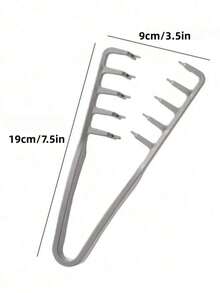 New Fluffy Wide-Tooth Styling Comb - Fluffy Texture, For Men, Made Of ABS Plastic With Textured Handle, Suitable For All Hair Types, Essential For Home, Back To School, Travel & Vacation, Can Create Smooth Backcombed Hairstyles - Multicolor - View 7