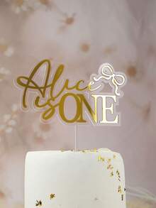 Topper Kue Akrilik Dua Lapis Personalisasi dengan Nama Kustom, Dekorasi Papan Kue 3D, Hiasan Gantung Happy Birthday, Cocok untuk Kue, Baptisan dan Acara Lainnya, Ulang Tahun Pernikahan, Efek Mengambang - MultiWarna - View 3