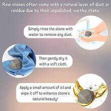 QYDCX Amazing Gemstone Rainbow Moonstone - Raw Crystals And Healing Stones, Natural Rocks For Tumbling - DIY Raw Stones And Crystals - Black, White, Blue Moonlight - View 8