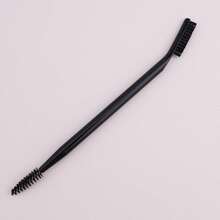 1pc Double-Headed Mascara Comb & Spiral Eyebrow Brush, Grooming Tool For Separated & Trimmed Eyebrows, Portable Beauty Makeup Brush, Eyebrow Brush, Eyeshadow Brush, Brush,Giveaways - Black - View 8