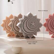 Flower Moon Ramadan Kareem Decor Candle Silicone Mold Islamic Muslim Star Candle Mould Soy Wax Mold Eid Mubarak Ramadan Decor
