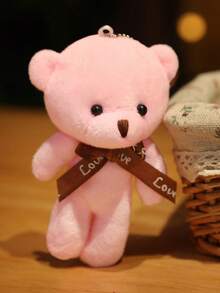 5个/10个可爱迷你泰迪熊毛绒玩具，柔软舒适，可用作毛绒玩具、关节熊、婚礼花束礼物、钥匙扣、装饰娃娃、创意礼物，适合儿童生日派对、家居装饰、女孩房间装饰、感恩节和其他场合。 - 彩色 - 查看 6