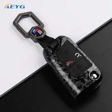 Ốp bảo vệ chìa khóa xe hơi bằng sợi carbon ABS, phù hợp với các dòng xe Golf 7 MK7, Tiguan MK2, SEAT Ateca, Leon FR 2, Ibiza, Octavia. - B - Xem 9