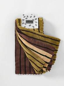 5pcs Microfiber Coral Fleece Creative Striped Hand Towels, Soft Absorbent Kitchen Cleaning Cloths, Quick Dry Small Face Towels, Suitable For Kitchen, Glass Cleaning, Bathroom, Vanity