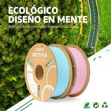 ELEGOO Filamento PLA MATE 1,75 mm 1KG Azul Marino, Filamento para Impresora 3D, Precisión Dimensional +/- 0,02 mm, Carrete Filamento 3D, para Mayoría Impresoras 3D OA8I - 1 kg azul marino - Ver 11