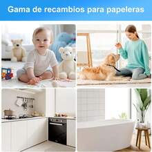 超值套装：9 个原装替换滤芯 + 爽身粉香味 | 原装尿布桶 | 汤美天地替换滤芯 | 兼容汤美天地 Sangenic Tec 尿布处理系统 | 兼容所有型号