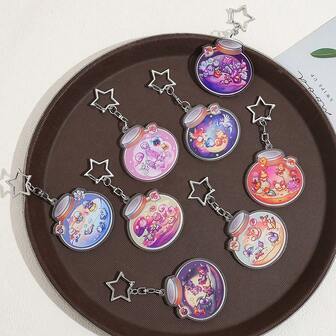 pocket monsters 1pc/8pcs Keychains From The Pokémon Series, Stylish And Versatile Keychains, And Fashionable Bag Pendants