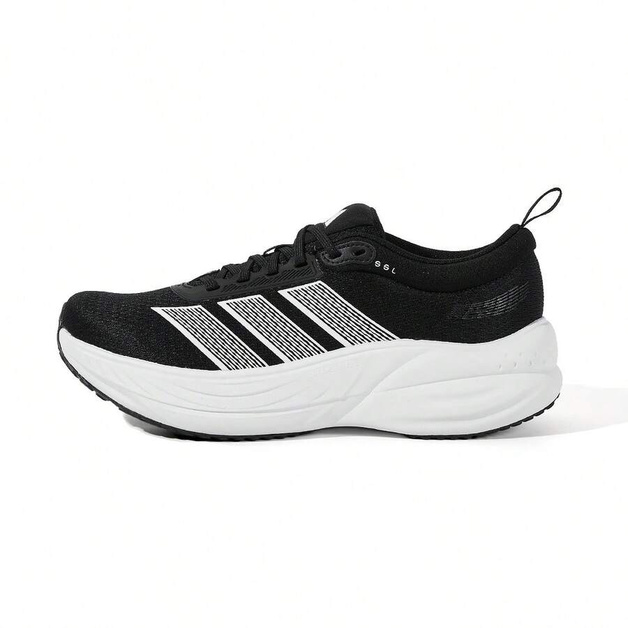 Adidas Men's Shoes Autumn/Winter New Style Thick-Soled Cushioning Anti-Slip Wear-Resistant Casual Sports Running Shoes - Black/White - View 1