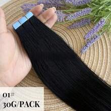 Tape In Hair Extension Human Hair Straight Invisible Tape In Human Hair Extension 2.5g/Pc 20pcs Natural Real Human Hair Tapes