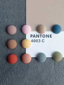 10 Stück süße Kawaii Kühlschrankmagnete - Pastellfarben & neutrale Töne Aufkleber (Rosa, Beige, Blau, Grün, Braun, Grau, Rot, Weiß) - Kunststoff Whiteboard Magnete, geeignet für Notizen, Fotos, Kühlschrank, Pinnwand und Haustiermarken, ideales Geschenk - Verschiedenfarbig - Übersicht 5