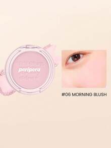 Peripera Sun-Kissed Blush 06 自然光澤霧面腮紅，柔焦模糊效果，輕盈易暈染，持久自然玫瑰光澤，貼膚妝感，適合日常配戴，韓系美妝，4.2g/0.14oz - 06 - 查看 5
