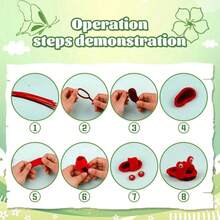 100pcs (High Density Type), Suitable For Manual Folding Yarn Tube Cleaner, Orange Woven Yarn Sticks, Ideal Choice For Cleaning Yarn Roots, Woven Yarn Sticks, Home Crafts, Flexible And Durable, Can Be Used For DIY Art And Creative Craft Projects Decoration, Also Suitable As Birthday, Wedding And Valentine's Day Gifts. The Yarn Sticks Can Also Be Used For Floral And Craft Making. - Multicolor - View 9