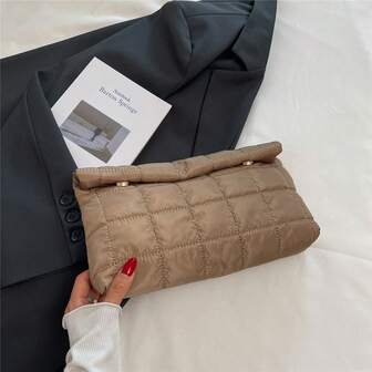 Plisserad kosmetikväska och korthållare, ny mångsidig och trendig liten påse, koreansk casual kuvertväska för kvinnor, snygg och praktisk av hög kvalitet