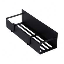 LIVINGANDHOME Living And Home Matte Black Magnetic Fridge Storage Rack Multi Pack Carbon Steel Iron Space Saving Organizer - Style-b 2Pcs - View 5