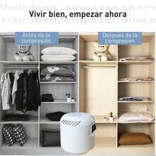 Bomba de Aire éctrica Rectangular Blanco - 8x7x7 cm, Ideal para Bolsas de Almacenamiento de Vacío en Hogar - Bomba de aire eléctrica - Ver 1