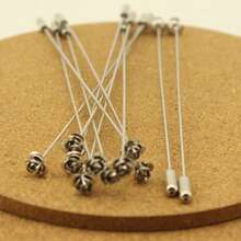 10pcs/Pack Blank Brooch Pins With Rhinestones, DIY Jewelry Making Safety Pins For Clothing, Bags, Accessories
