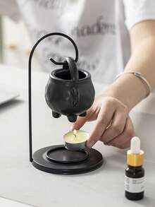 3PCS Iron Art Incense Burner, Cross-Border Moon Ornament, Moon Candlestick Ornament, Crescent Metal Incense Burner Hanging Stove - Multicolor - View 5