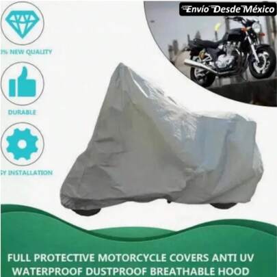 Cubierta protectora completa para motocicleta, cubierta antiuv, impermeable, a prueba de polvo, lluvia, capucha transpirable, tienda de campaña al aire libre, velas de sombra