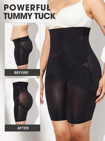 1 pièce Gaine de maintien de la taille en latex pour femmes en grande taille, gaine de contrôle du ventre à taille haute