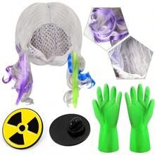 Kyson - Disfraz de cientifico loco para niñas disfraz de laboratorio de ciencias locas anteojos guantes y broche de pajarita para disfraces de HalloweenDurable, Sólido,cultivating children's interests - Multicolor - Ver 3