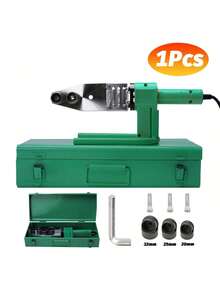 Kit de Soldadura Térmica, con 3 Boquillas (20mm a 63mm), Herramienta para Soldar Tuberías de Plástico PE/PPR/PB - Tipo de Enchufe A USA (110-127V) - Ver 2