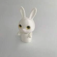 1pc Rabbit Decor With Vivid Eyes, Suitable For Desk, Dining Table, Easter Decoration, Christmas Gift - Multicolor - View 9