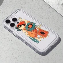 Funda para teléfono con diseño de camiseta Anime Retro Fusion Element, compatible con iPhone 16, 15, 14 Pro Max, 13, 12, 11, XR y XS Plus. Fabricada en silicona TPU, ofrece protección contra golpes y caídas, además de una excelente sensación al tacto. Es el regalo ideal para familiares, amigos y seres queridos. - transparente - Ver 4
