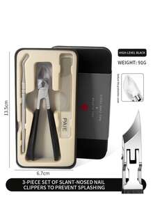 1/3pcs Eagle Beak Oblique Nail Clippers, 25° Splash-Proof Angled Nail Clipper Set, With Wide Mouth Design And Curved Blade, Ultra-Sharp Angled Nail Clippers, Splash-Proof Oblique Nail Clippers, Suitable For Men And Women, Thick And Hard Nails - Multicolor - View 17