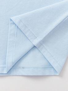 Balabala Children's Cotton Thermal Underwear Set, Soft Breathable Long Sleeve Top And Pants, Comfortable Base Layer Pajamas - Ice Blue - View 7