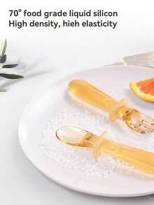 Philips Avent 2 件装硅胶婴儿勺叉喂养套装 - 防呛噎，适合 6 个月以上宝宝自主进食 - 彩色 - 查看 5