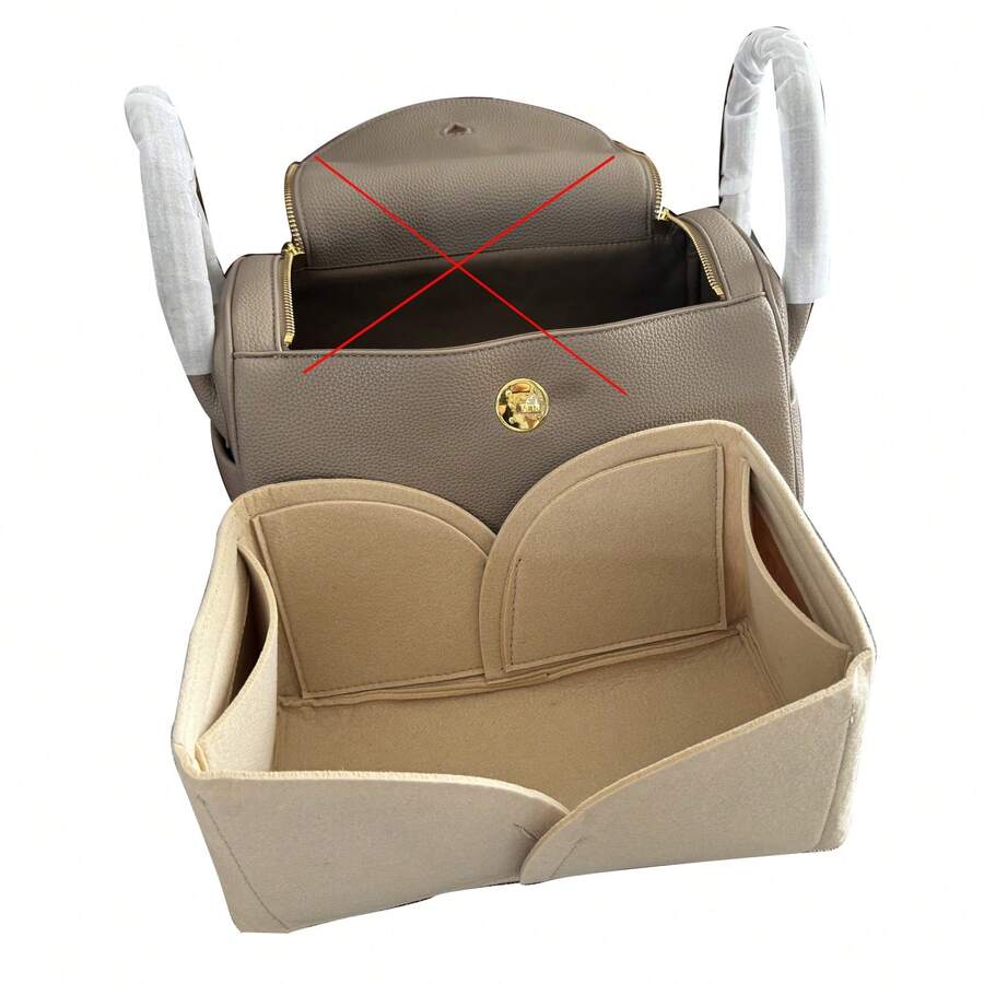 适用于 Lindy 26 的袋中袋钱包内衬毛毡包收纳袋，适用于 Lindy 30 的毛毡手提包内衬