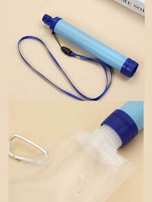 1pc Outdoor Camping Emergency Water Filter, Portable Water Purifier, Outdoor Gear