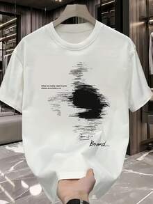 Fashionable Men's T-Shirt - White - View 1