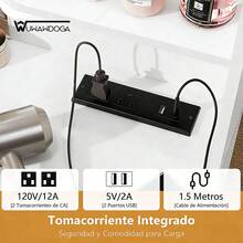 Tocador Moderno y Minimalista con 7 Cajones y 4 Estantes, Ideal para Salón y Vestidor - Blanco - Ver 4