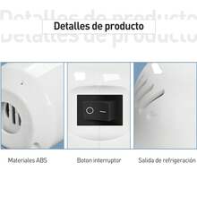 Bomba de Aire éctrica Rectangular Blanco - 8x7x7 cm, Ideal para Bolsas de Almacenamiento de Vacío en Hogar - Bomba de aire eléctrica - Ver 5