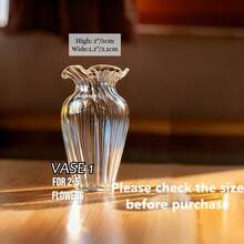 1pc Mini Glass Flower Bouquet, Colorful Handmade Glass Flower Decor Set - Birthday, Wedding, Mother's Day, Office, Home Decor, Valentine's Day Gift - Multicolor - View 18